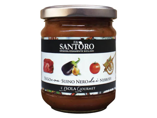 Sugo con suino nero dei nebrodi 180 gr.