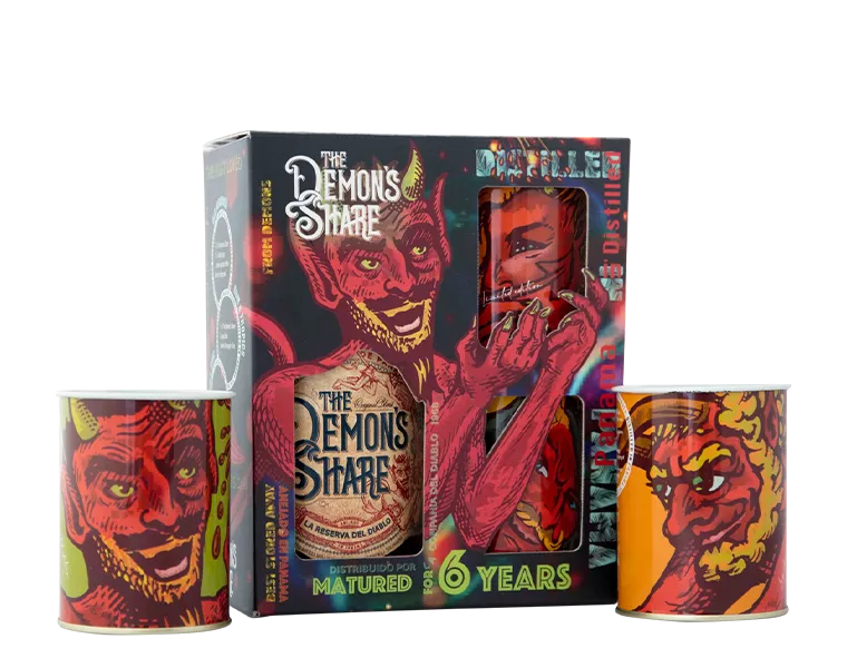 The Demon’S Share Rum La Reserva Del Diablo Gift Glass Pack