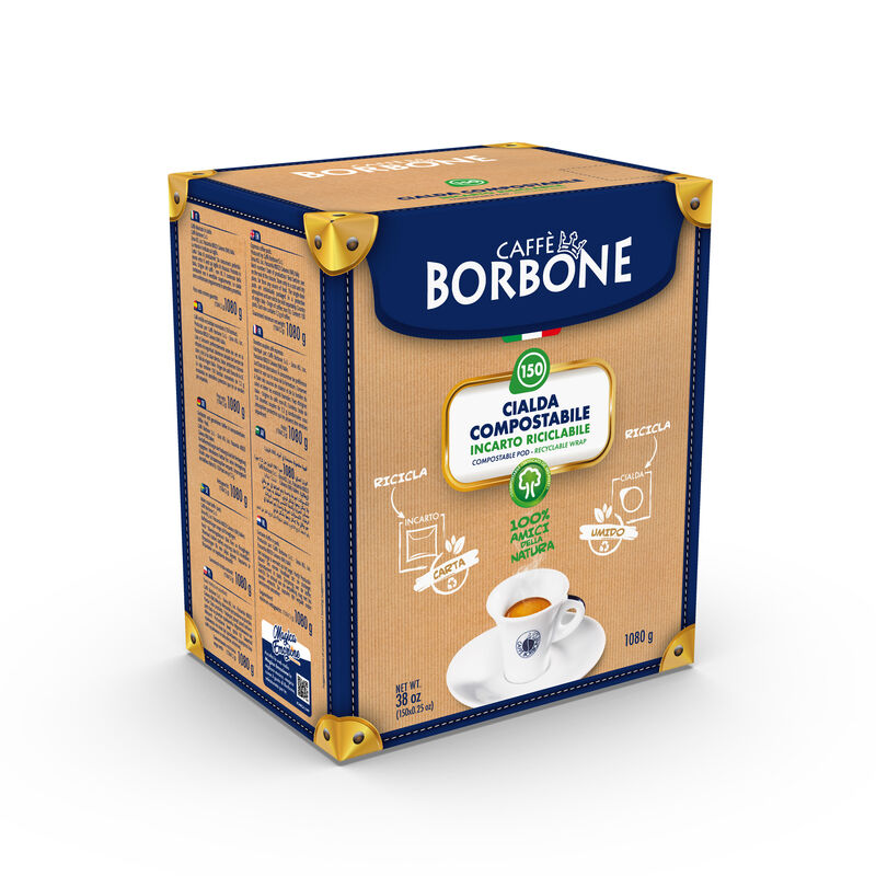 150 Cialde ESE 44 mm Caffè Borbone Miscela BLU