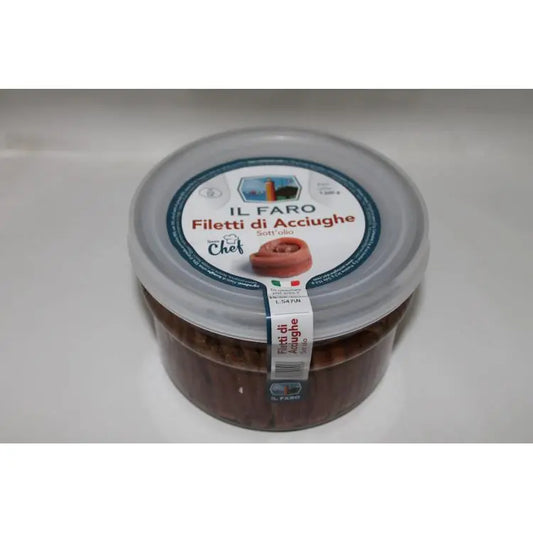 Anchovy fillets in Sciacca oil (1500 gr)