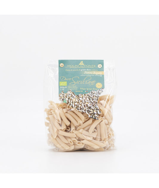 "PENNE RIGATE" PASTA di SEMOLA di GRANO DURO BIO - 500 GR