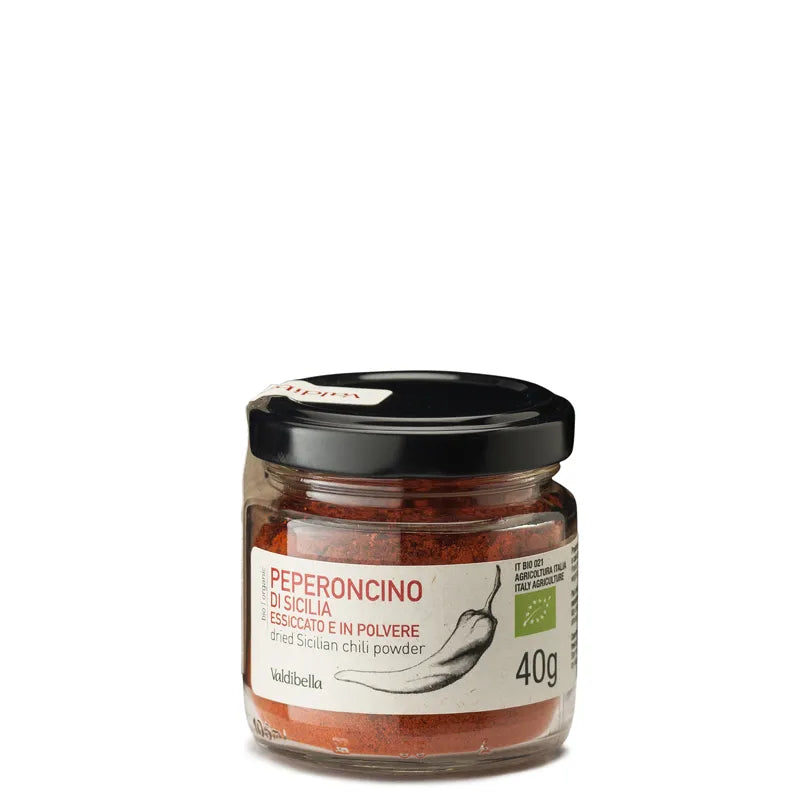 Peperoncino di Sicilia essiccato e in polvere